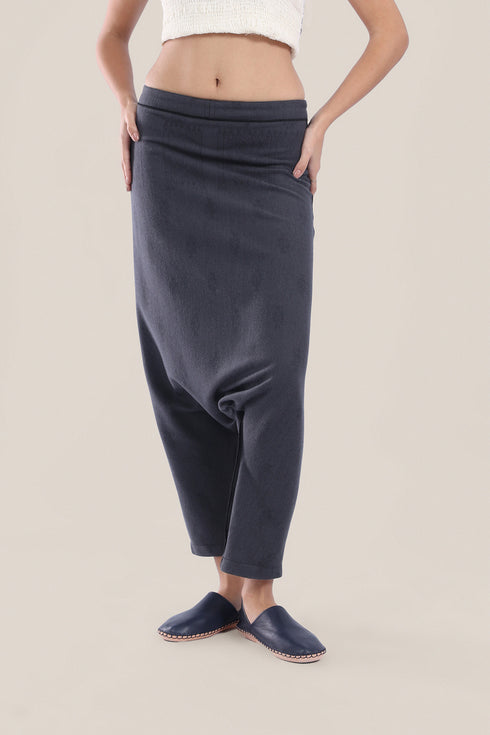 Jacquard harem pants